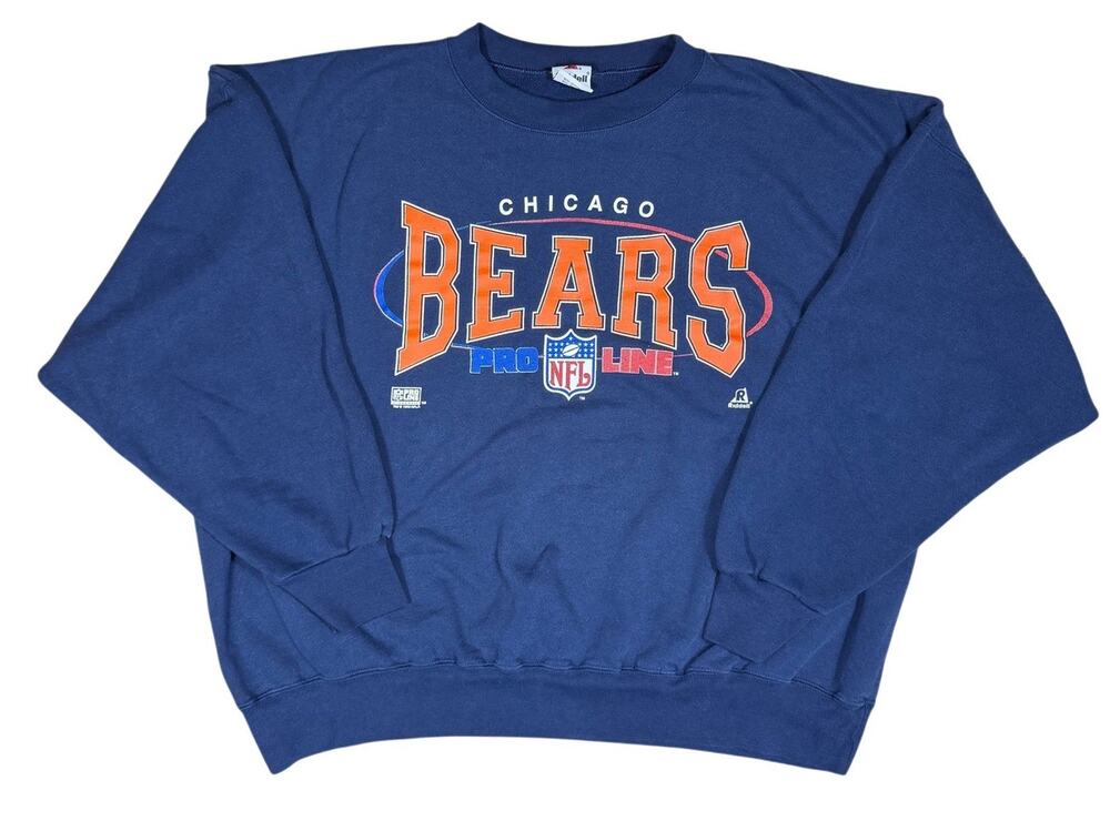 Vintage 1995 Chicago Bears Riddell Pro Line Sweatshirt Mens XL NFL USA Made